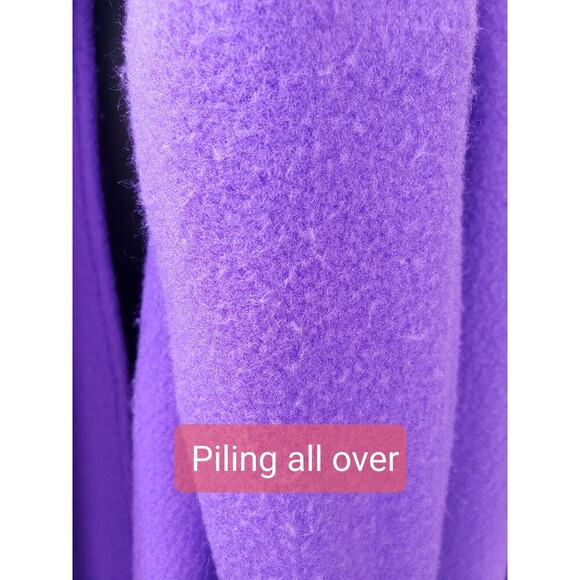 Vintage Kathleen For Sweet Herb Cape Top One Size Purple Hook & Eye Front - Picture 7 of 14